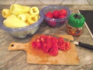 Paradicsom feldarabolása