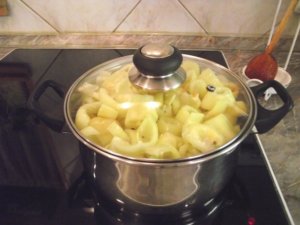 Zöldpaprika hozzátéve